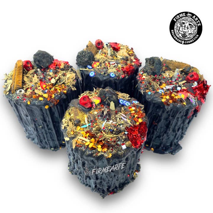 Pillar Candles | Witches Working Candle | Fuck Outta Here | Vibrational Purge for wholesale by Firme Arte Internet Bodega