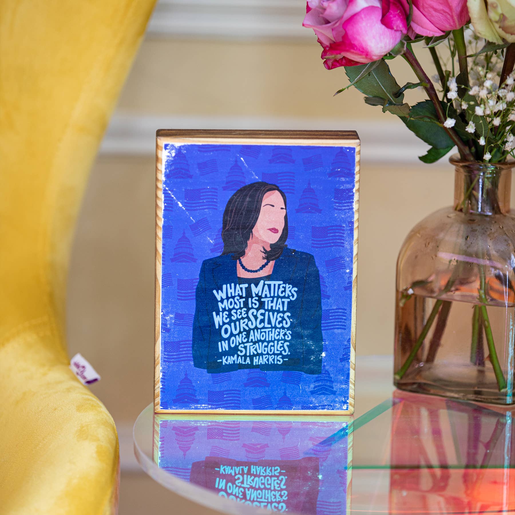 ARCHd – wholesale Art print – Kamala Harris Quote - Wood Art5