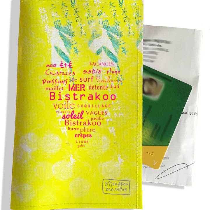 Bistrakoo coração amarelo Porta-prescrição japonês por atacado de BISTRAKOO