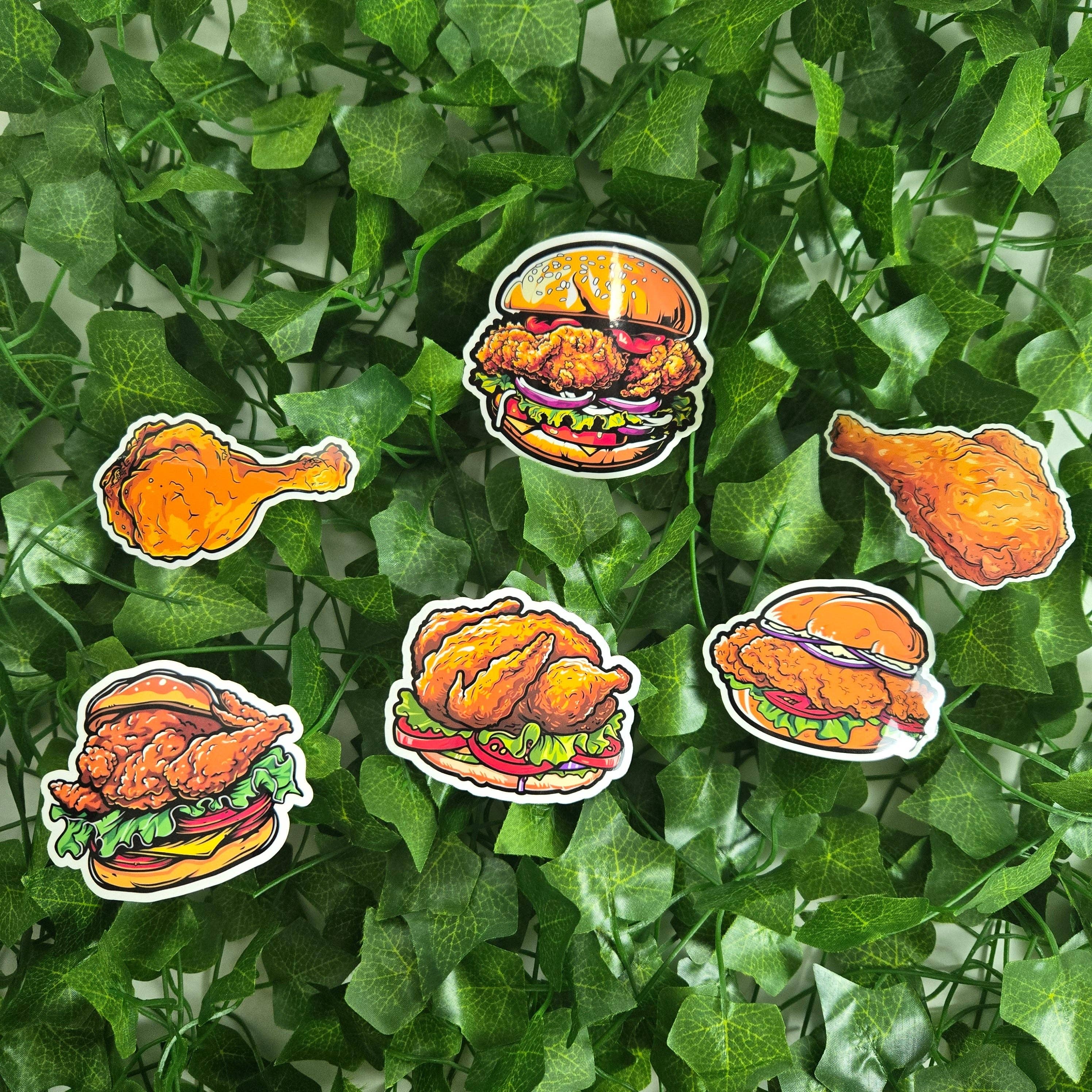 Vegas Custom Creations - Wholesale Sticker - Fried Chicken Stickers2