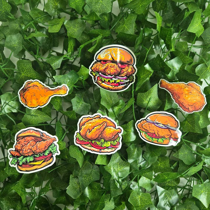Vegas Custom Creations - Wholesale Sticker - Fried Chicken Stickers2