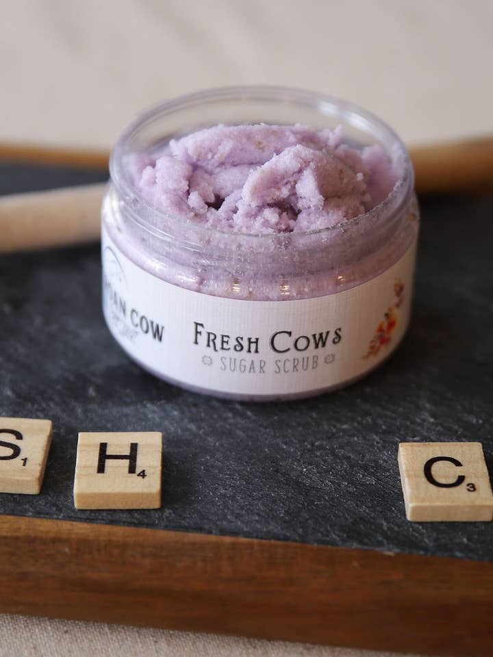 Fresh Cows Sugar Scrub for wholesale by The Roan Cow