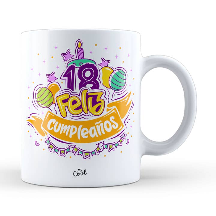 Mugg – 18 år Grattis på födelsedagen för wholesale av STAR WAY, S.L. | MrCool
