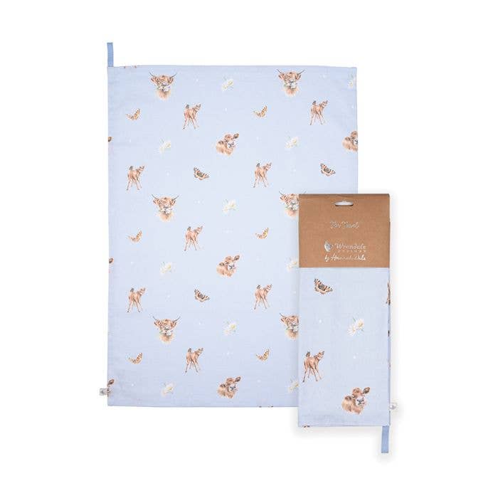 Farmyard Friends Tea Towel for wholesale by Wrendale Designs