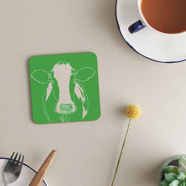 Glasunderlägg Melamin Cork Backas | Ko | Jordbruk för wholesale av Deckled Edge Ltd