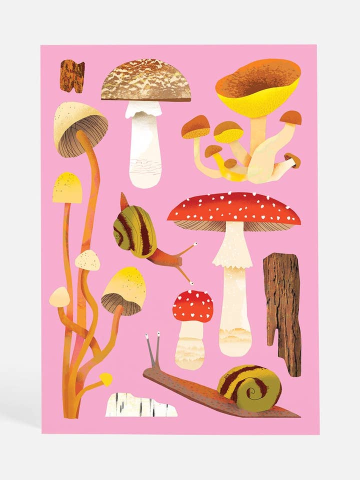 Champignons des bois | Carte postale pour la vente par Sunny Beast
