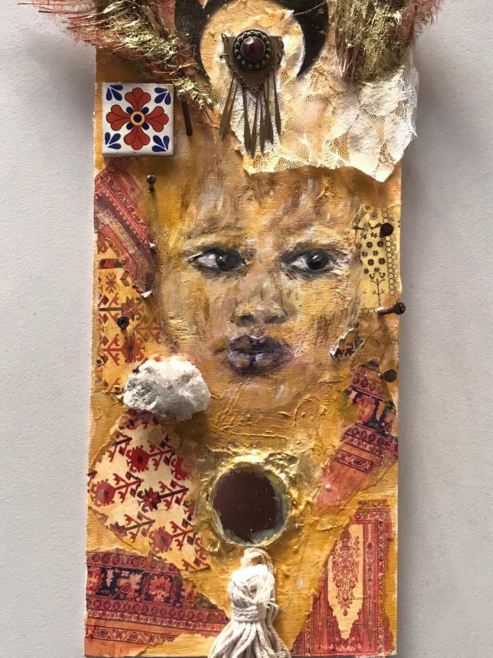 Splendor, Mixed Media Painting for wholesale by BazaarZauber