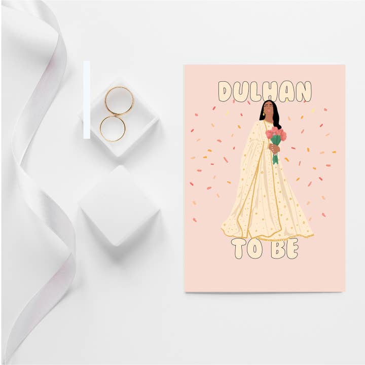 Dulhan to be, Desi asian bride, Wedding greeting card for wholesale by Studio Saba