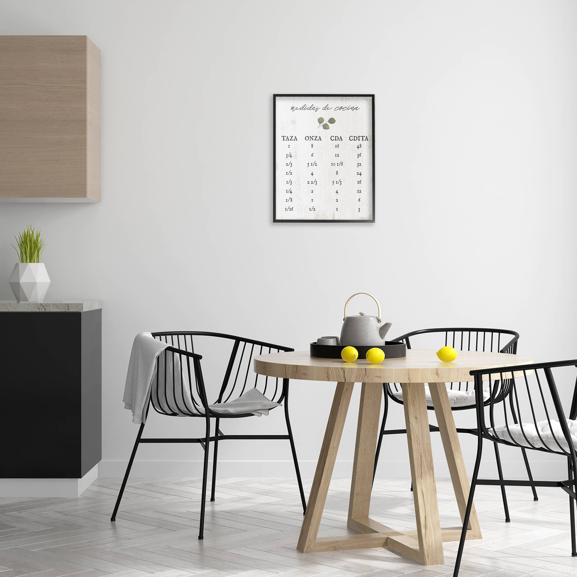 Stupell Industries - Wholesale Wall Decor - Kids & Baby - Tabla de Medidas de Cocina Framed Giclee Art10