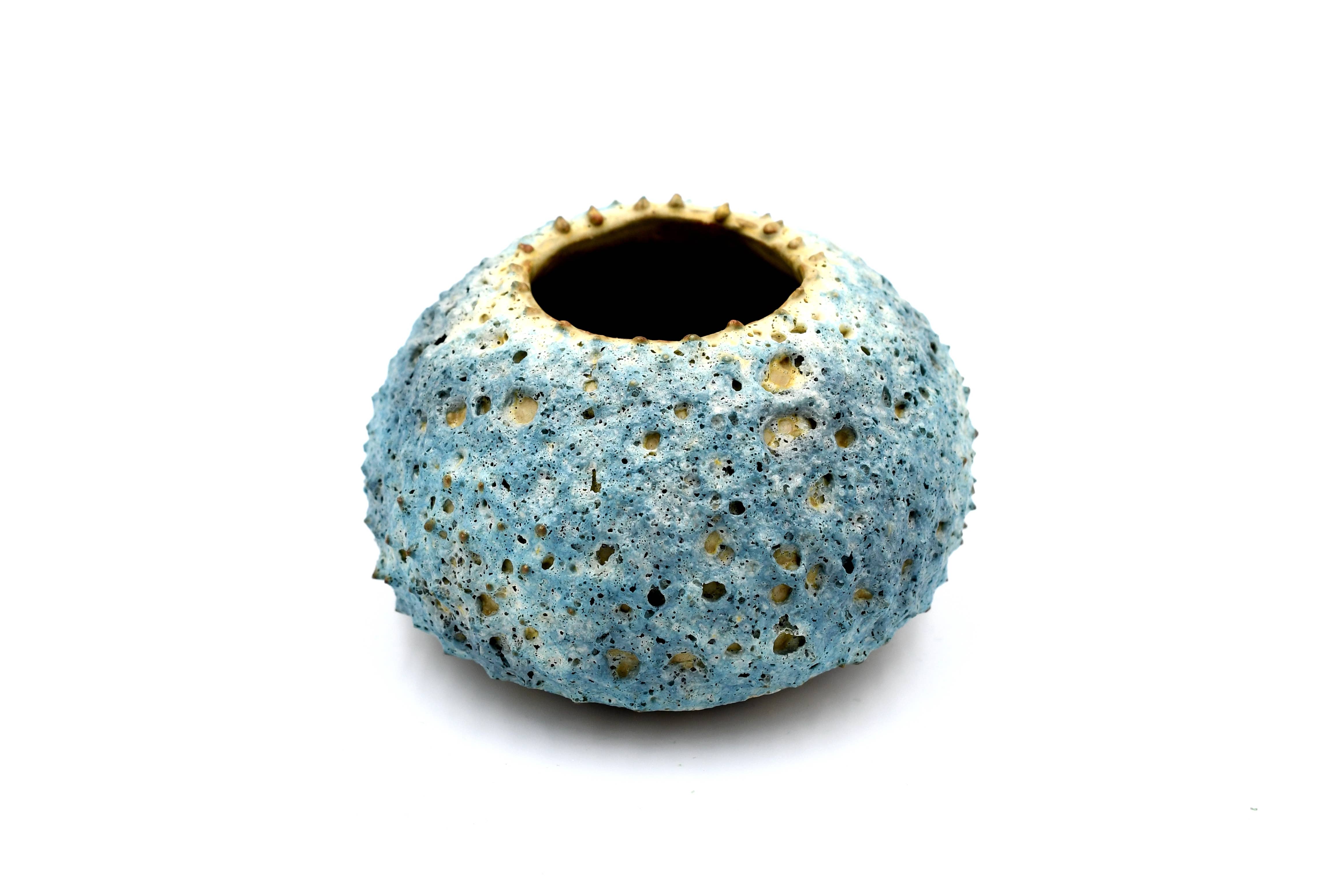 Art Floral Trading LLC – Vaso de plantas por atacado – Pequeno Vaso de Planta Puffer - Azul Marinho2