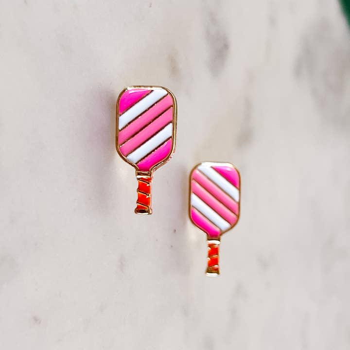 Lou & Co - Wholesale Stud/Post Earrings - E-2512-Pink