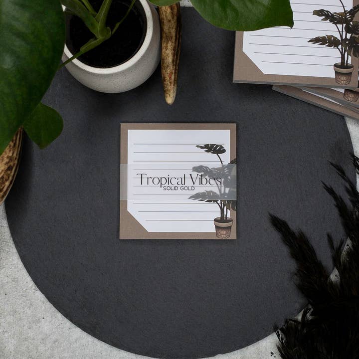 Tropical Vibes - Notepad for wholesale by Solid Gold / Naja-Marie Baumann