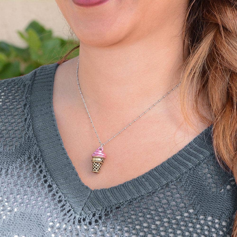 Sweet Romance Jewelry - Wholesale Pendant/Charm Necklace - Frozen Yogurt Pendant Necklaces OL_N1465