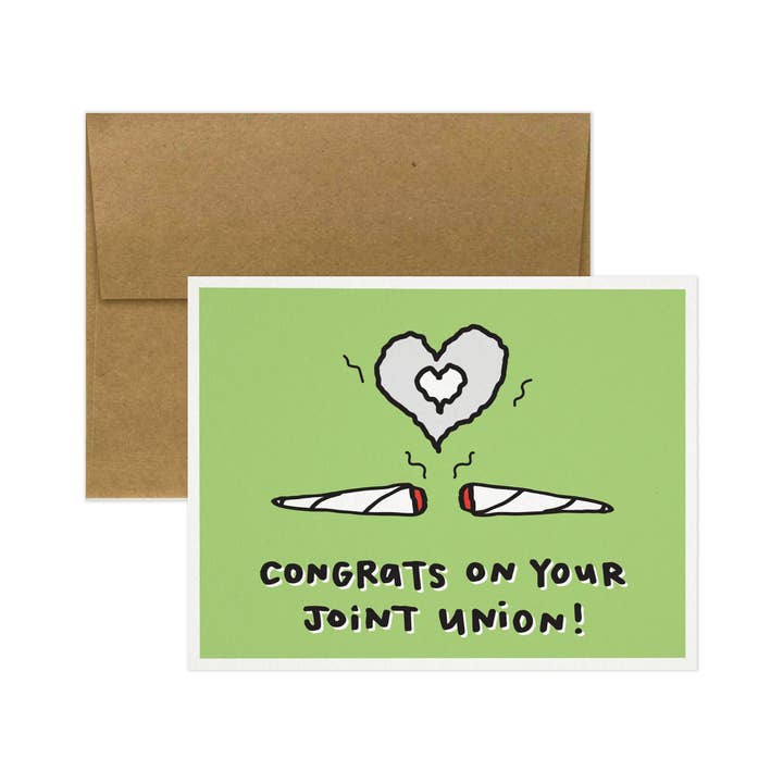 Tiny Gang Designs - Wholesale Wedding Card - Congrats on Your Joint Union! Greeting Card. Wedding Card.