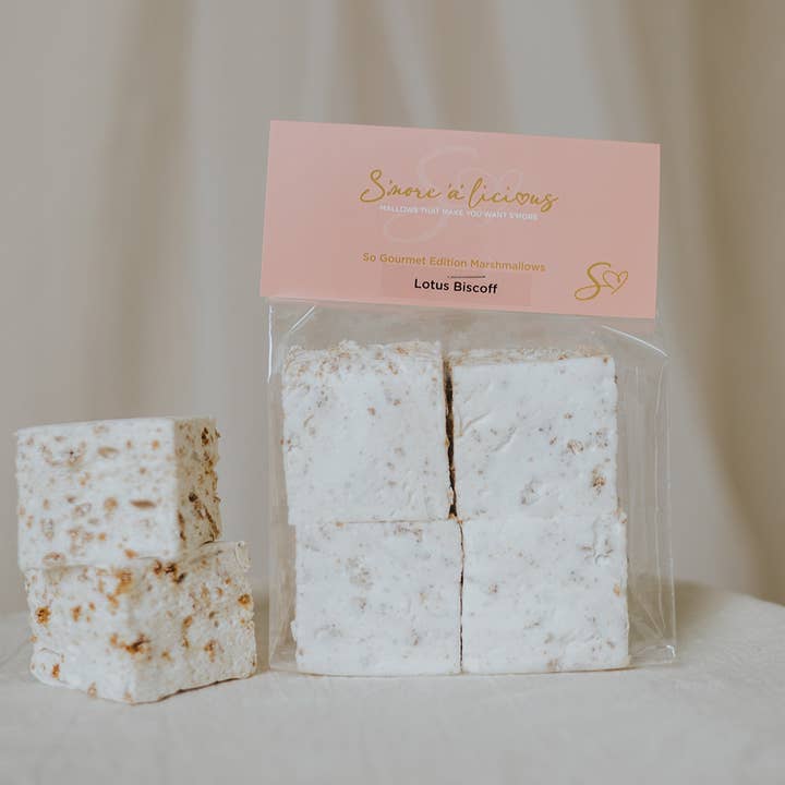 Lotus Biscoff Jumbo Marshmallows for wholesale by S’more’a’licious