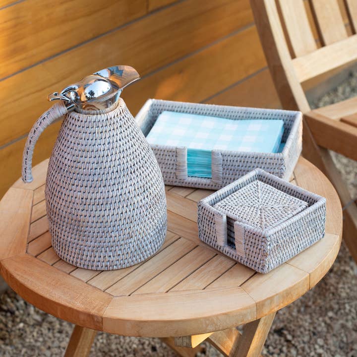 Artifacts Trading Company – wholesale Napkin holder – Rattan Guest Towel Holder with Cutout – Napkin Tray10