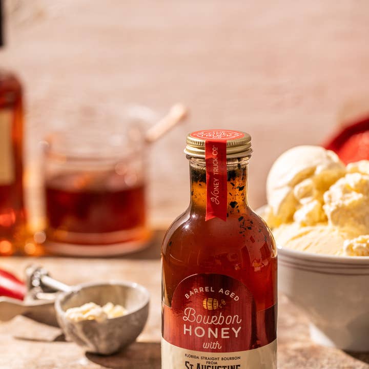 Honey Truck Company - Wholesale Honey - Bourbon Honey | Raw, Unfiltered, | 12-pack | 18 oz 4