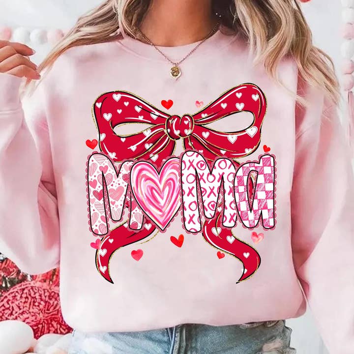 Valentine Mama Coquette Shirt, Coquette Valentines Sweater for wholesale by DLT Ecommerce