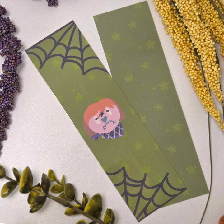 Danielle Fish Illustrations - Wholesale Bookmark - Halloween Double Sided Bookmarks Sweetie Bear