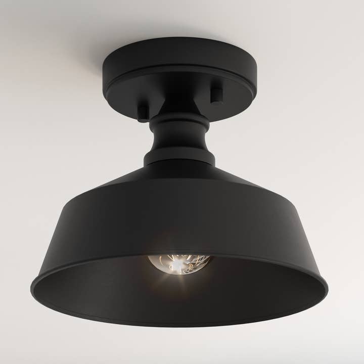 Sale - Bola 1-Light Bronze Semi Flushmount Ceiling Light for wholesale by Brio Lighting