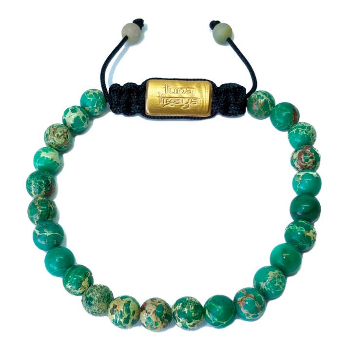 Jaspe sédiment marin cyan 6 mm pour la vente par Luna Ligaya