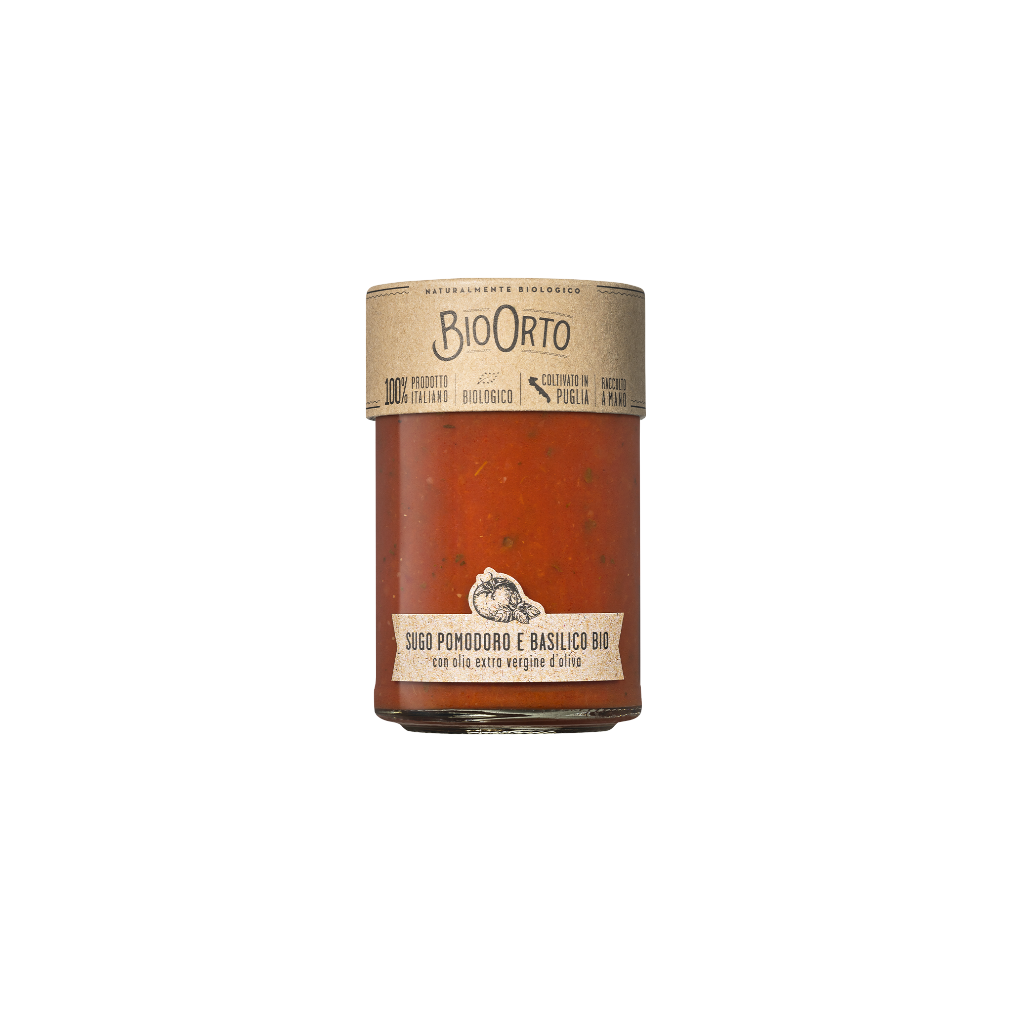 Bio Orto Società Cooperativa Agricola – Großhandel Pastasoße – Bio-Tomaten-Basilikum-Sauce1