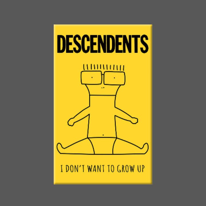 Ba Ba Buttons - Wholesale Magnet - THE DESCENDENTS, Magnet, Button, Mirror, I Dont Wanna Poster