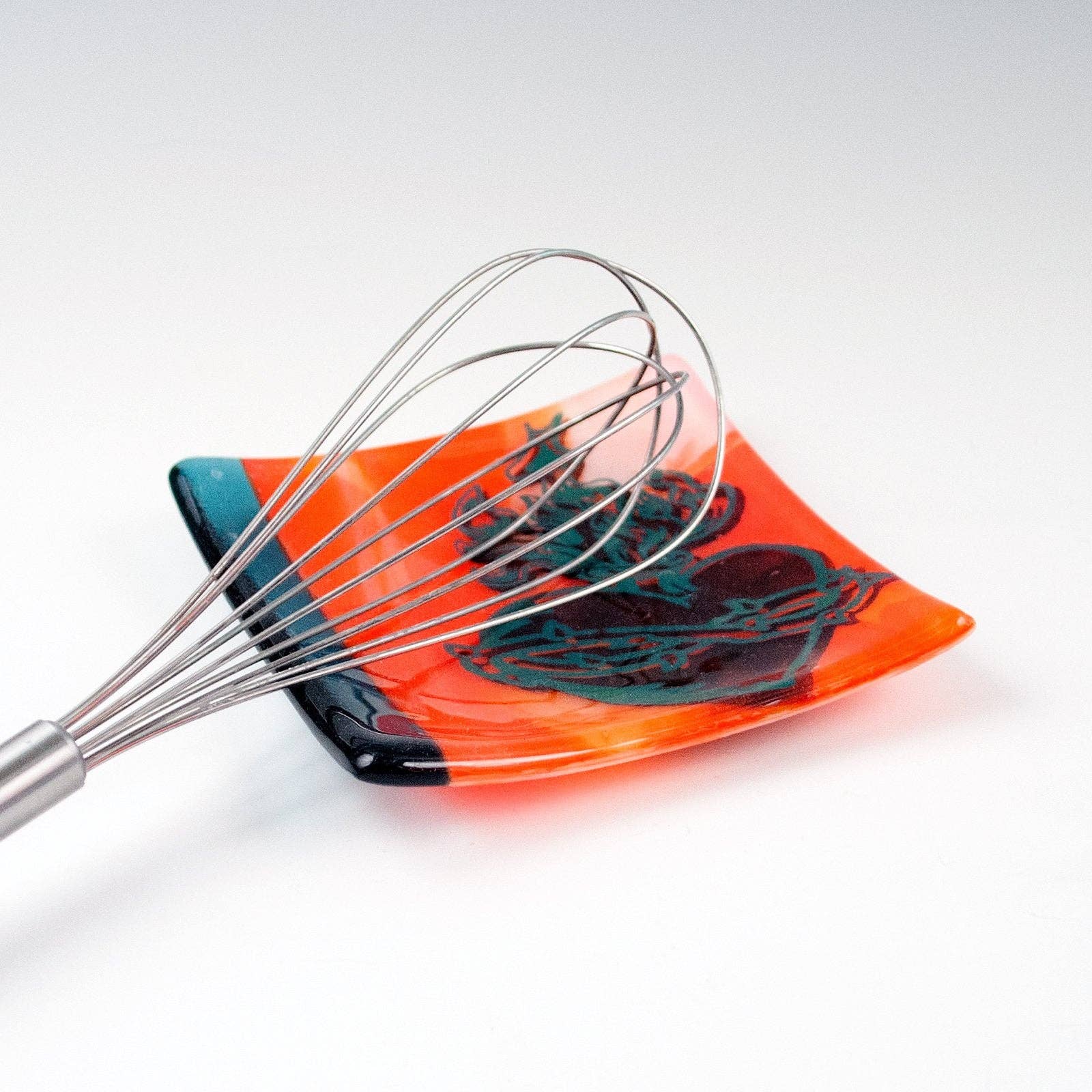 Kiku Handmade | Contemporary Fused Glass Home Goods - Wholesale Decorative Plate/Dish/Bowl - Sacred Heart Fused Glass 4.5" Catch-all Dish2