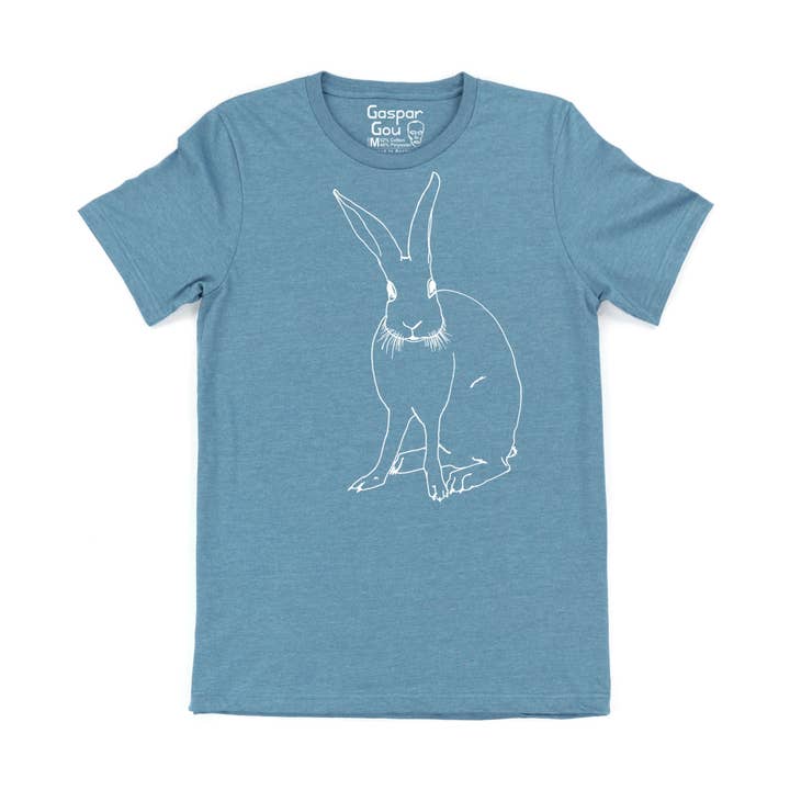 Gaspar Gou - Wholesale Screen Printed T-Shirt - Men's - Funny Bunny Charlie Tee4