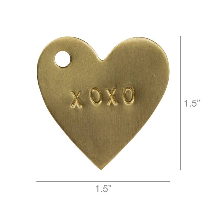 HomArt - Wholesale Gift Tag - Brass Tag - XOXO1