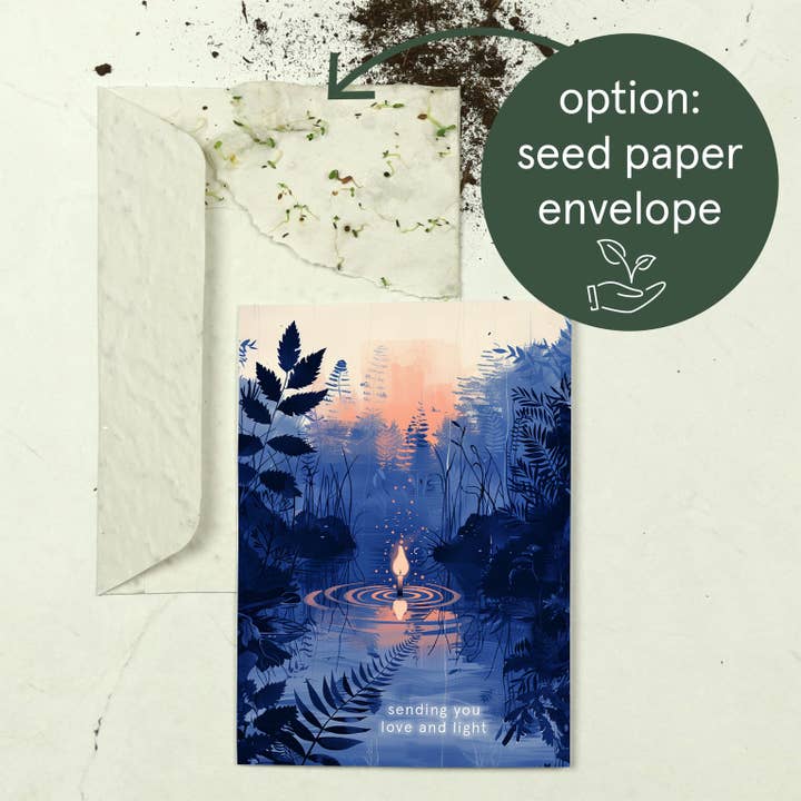 Botanopia - gifts , decor and cards for plant lovers - Wholesale Sympathy Card - Sending you love and light | Sympathy Card8