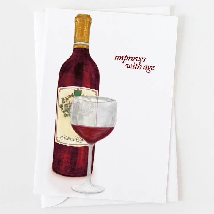 Improves With Age Birthday Greeting Card C_1227 for wholesale by Ann Scott Design