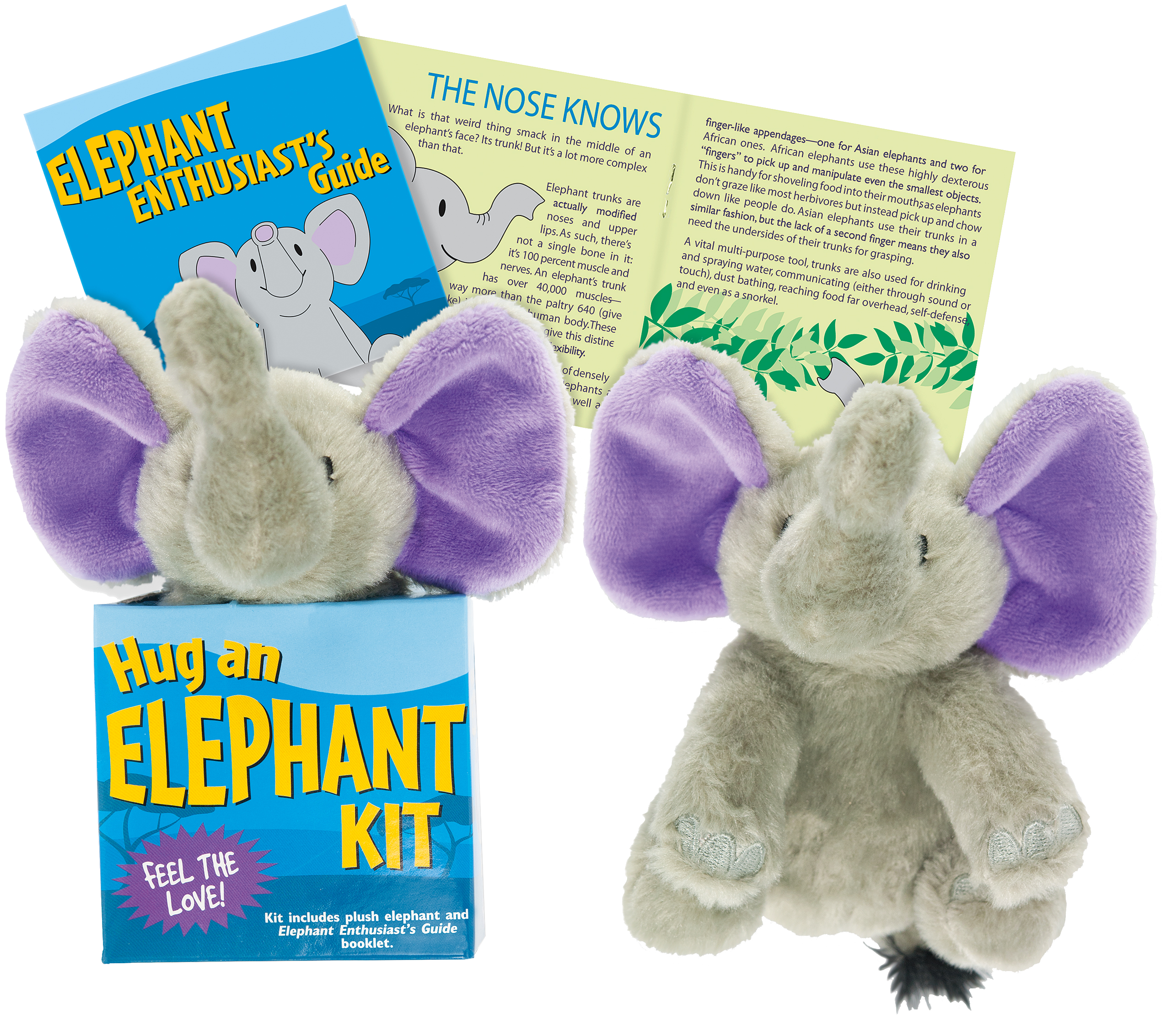 Peter Pauper Press - Vente Peluche – enfant et bébé - Kit Embrassez un éléphant3