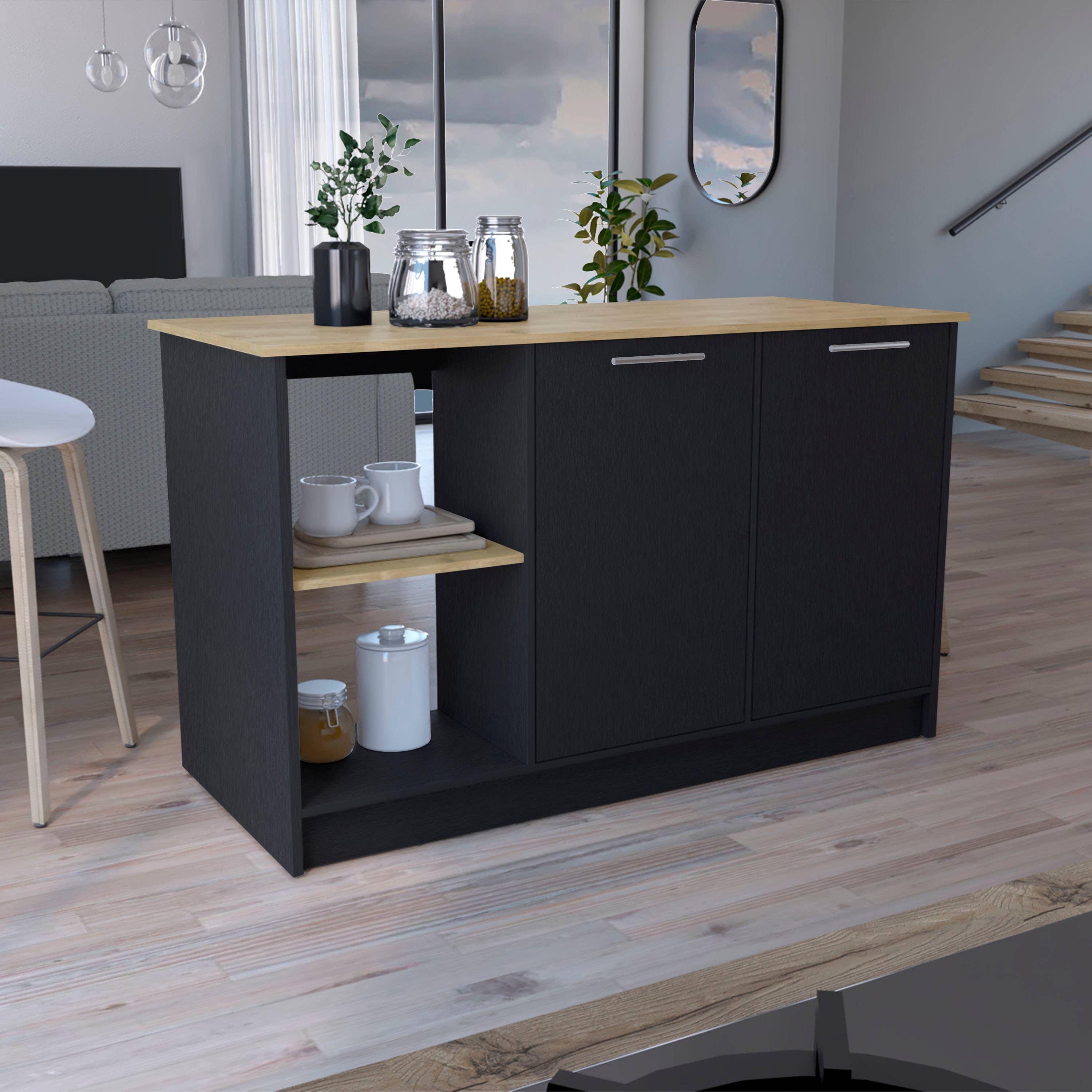 TUHOME FURNITURE - Vendita all'ingrosso Contenitori/Organizer da cucina - Isola da cucina Juniper1