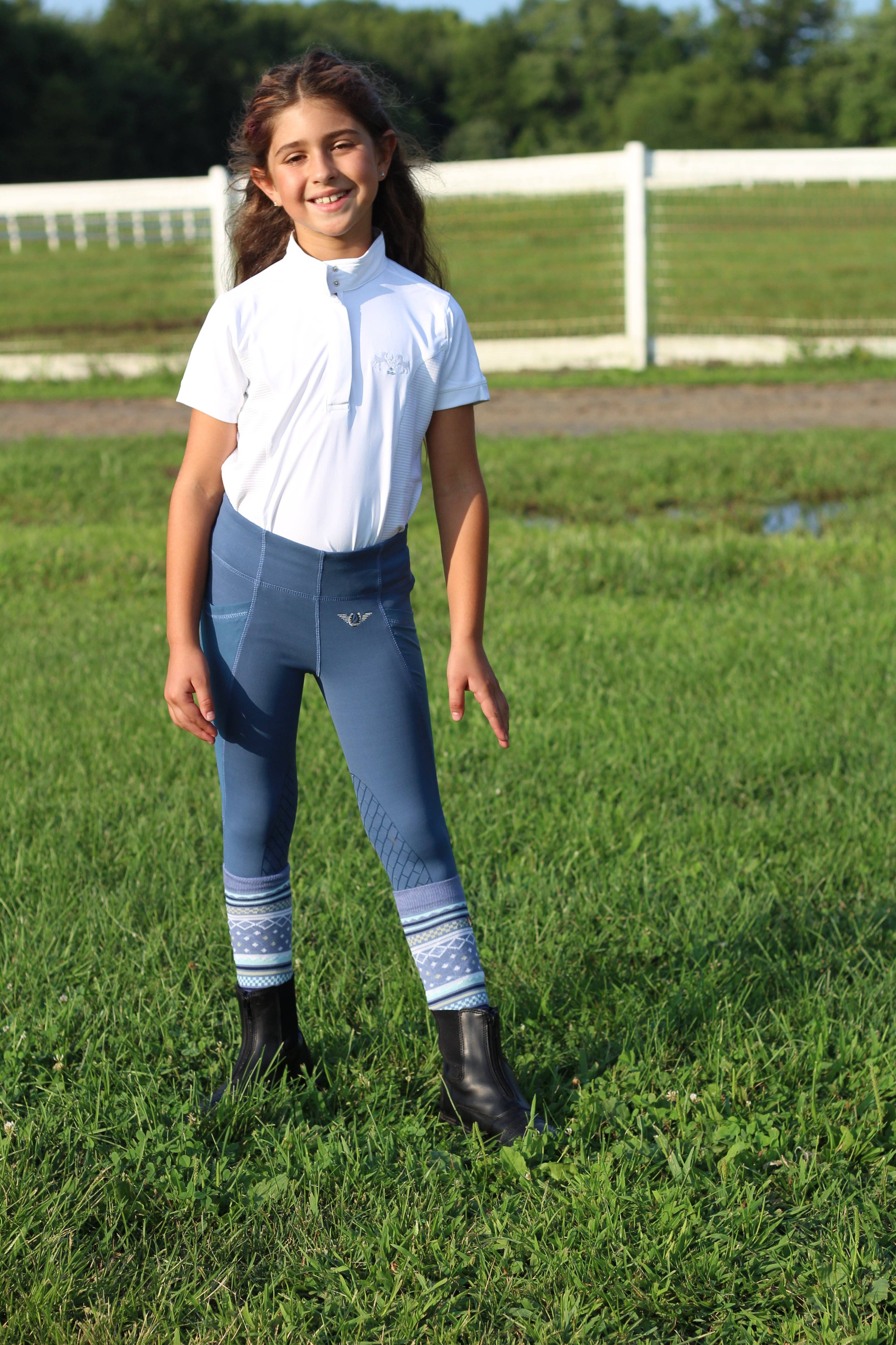 JPC Equestrian – wholesale T-shirt – Kids – Equine Couture Children's Cara Short Sleeve Show Shirt0