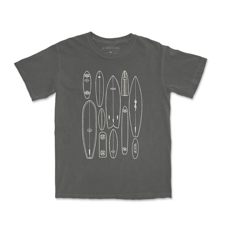 Brædder T-shirt - Vintage Mørkegrå for engroshandel hos Moore Collection