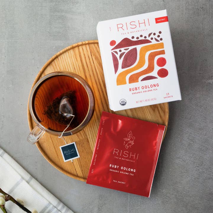 Rishi Tea & Botanicals - Wholesale Tea Bags - Ruby Oolong Organic Tea Sachets