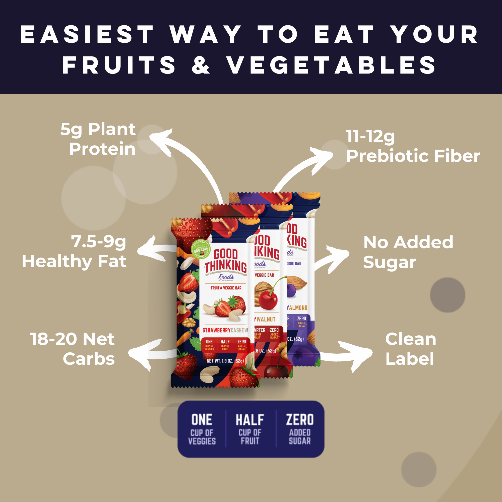 Good Thinking Foods – wholesale Snacksbar – Blandad Förpackning (Låda med 12) GROSSIST2