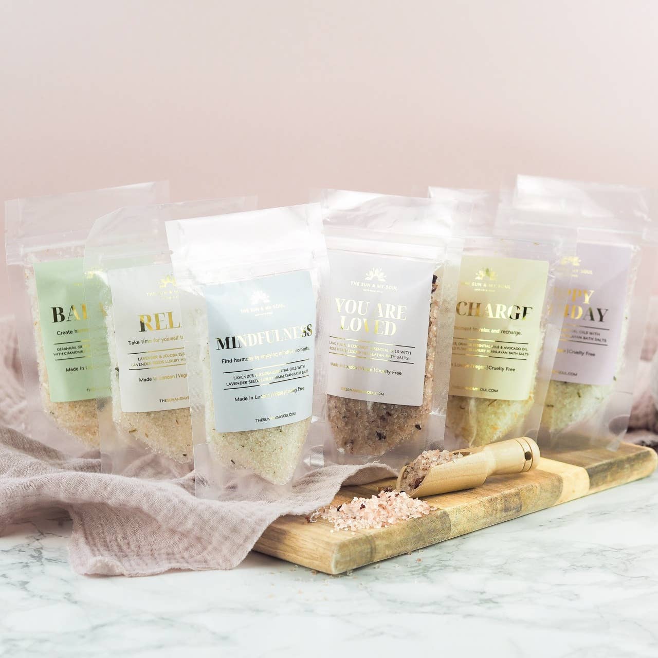 The Sun & My Soul Bath Bomb Soak Wellness Gifts - Wholesale Badzout - Oplaad Luxe Bad Himalayazout Cadeau⎜Citrusgeur5