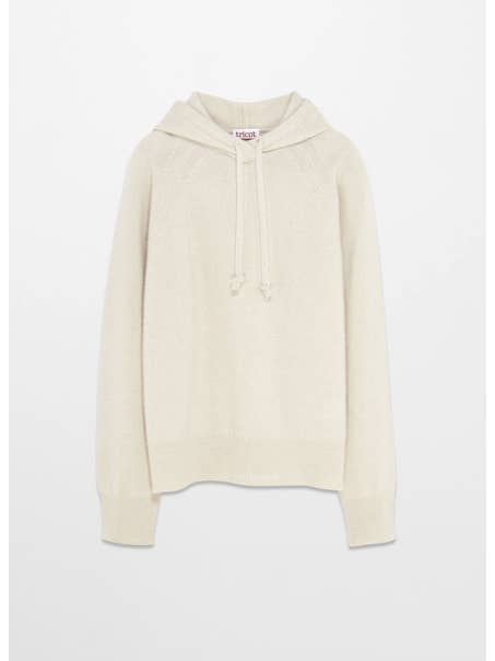 Tricot - Wholesale Knit Sweater - Women's - Pull à capuche en laine et cachemire3