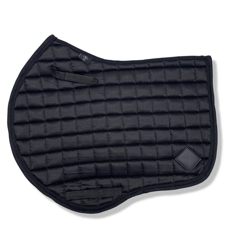 The Urbany Equine - Wholesale Horseback riding gear - Black Satin GP Saddle Pad0