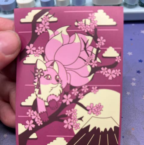Weekend Anime & Games - Wholesale Card Game - Kawaii Custom Gaming Card Sleeves: Pink Kitsune0