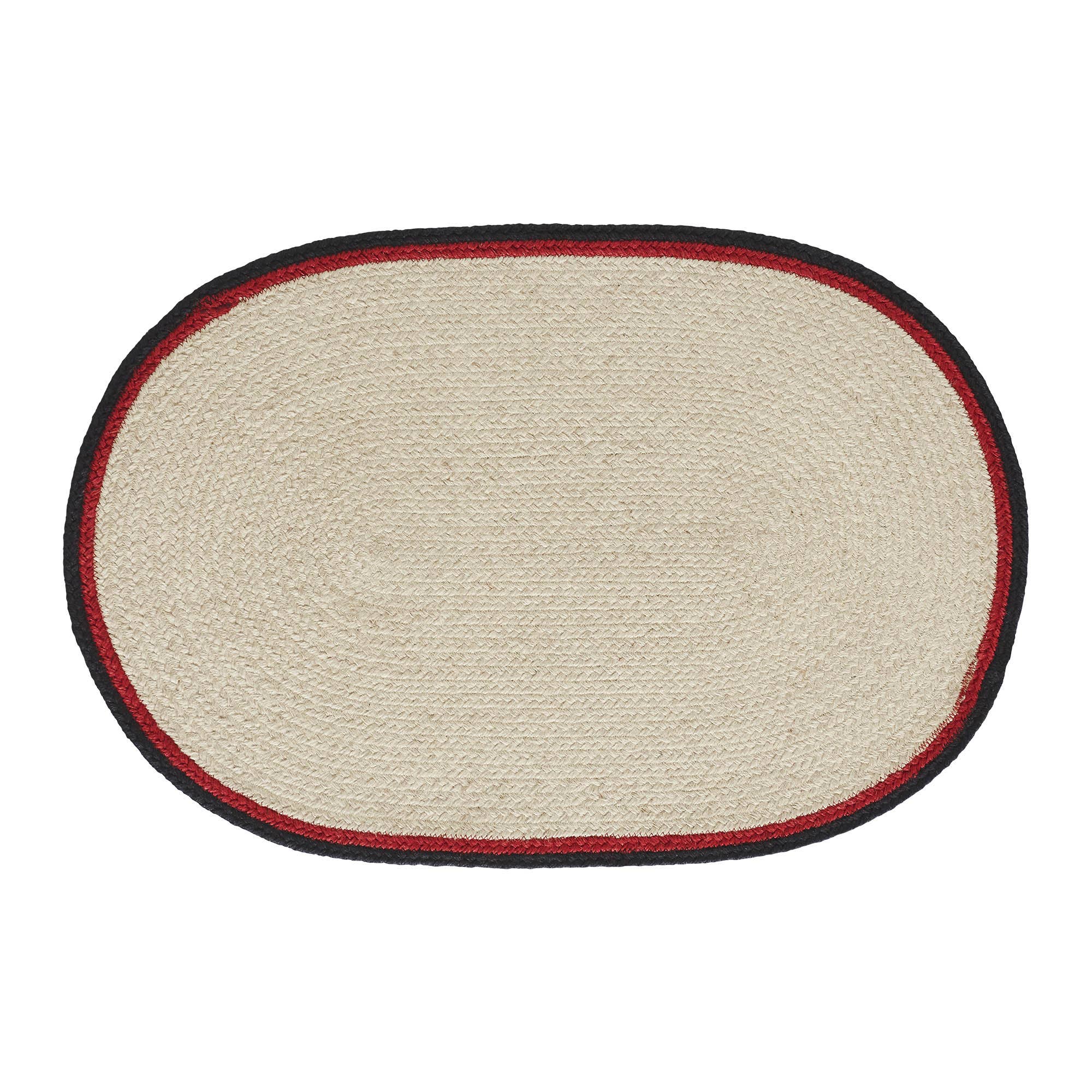 VHC Brands - Wholesale Placemat - Jolly Ole Santa Jute Oval Placemat 13x192