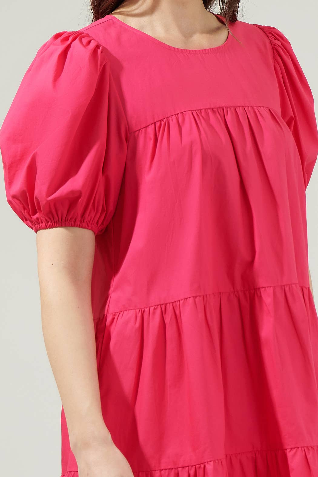 Sugarlips – Engroshandel Kjole - Dame – Soledad Puffærmet lagdelt minikjole4