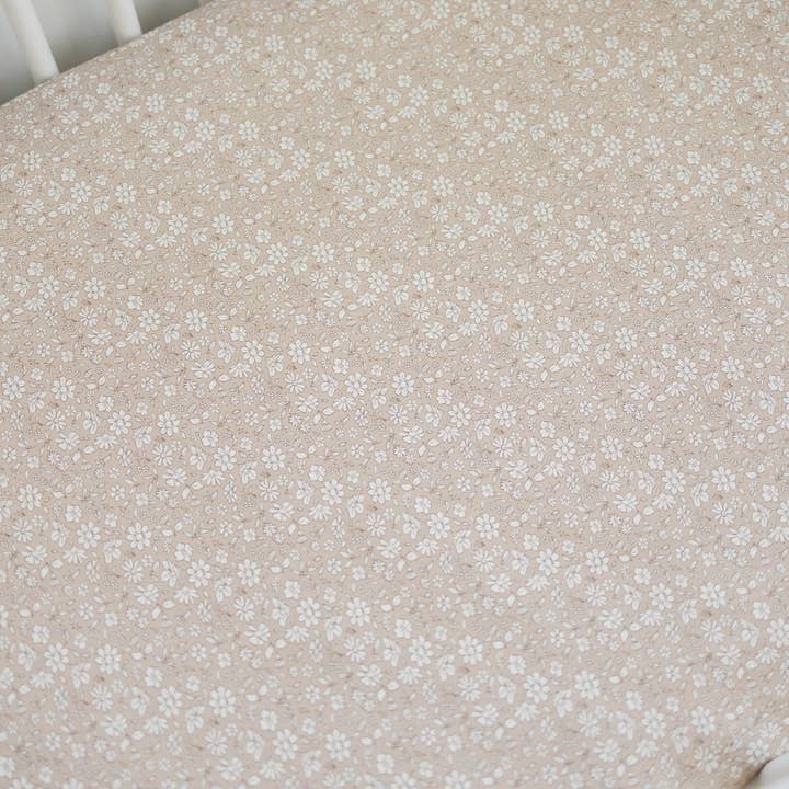 Little Joy Co. - Wholesale Cot/Crib Sheets - Dainty Ditsy Bamboo Crib Sheet5