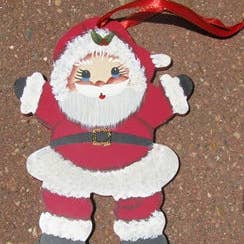 Christmas ornament 1161 - Little Boy Santa for wholesale by Nannie and B's Crafts