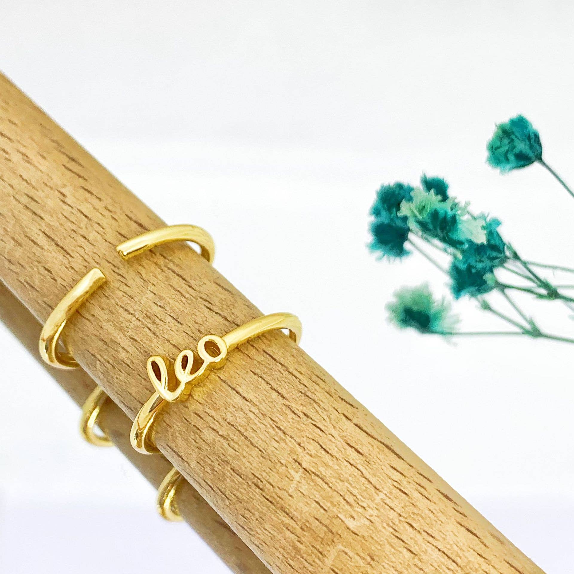 Gypsy Soul - Wholesale Band/Stacked Ring - Zodiac Gold Rings - 24 Pcs5