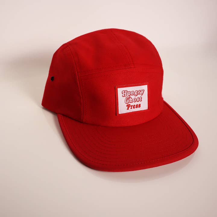 Hungry Ghost Press - Wholesale Flat-brimmed cap – Unisex - Station 5 Panel Camper Hat3