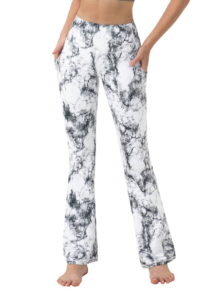 Rosa Clothing - Wholesale Athletic Pants - Women's - High Waist Bootcut Yoga Pants Pockets_29″