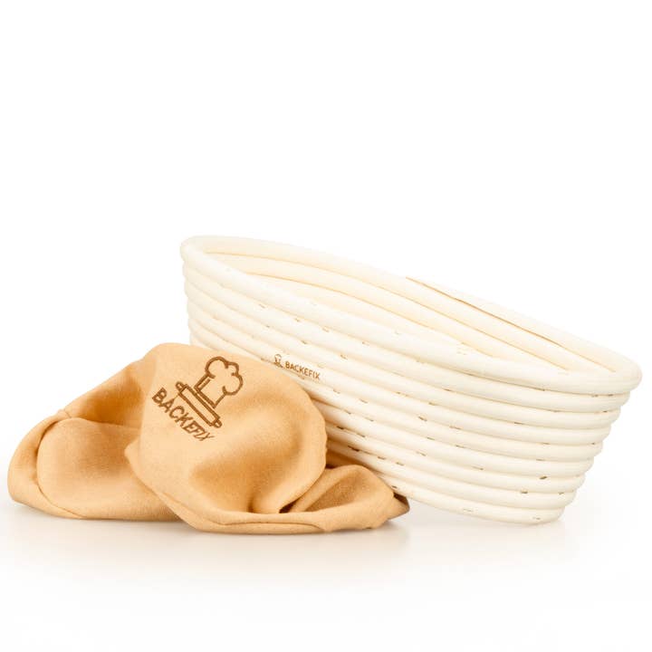 Backefix - Wholesale Bread Pan - Oval proofing basket (25 cm)1